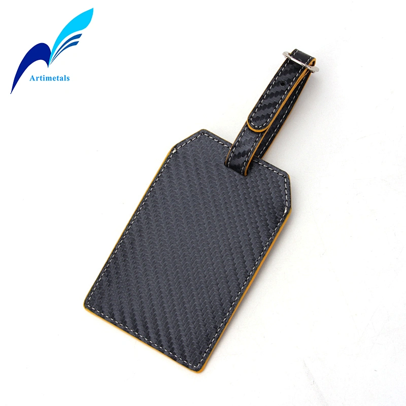 Carbon Cloth Grain Luggage Tag