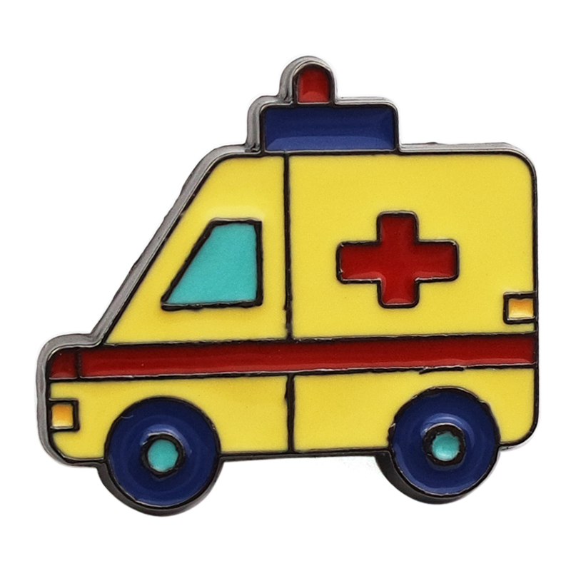 Hotsale Custom  Enamel Ambulance Lapel Pin