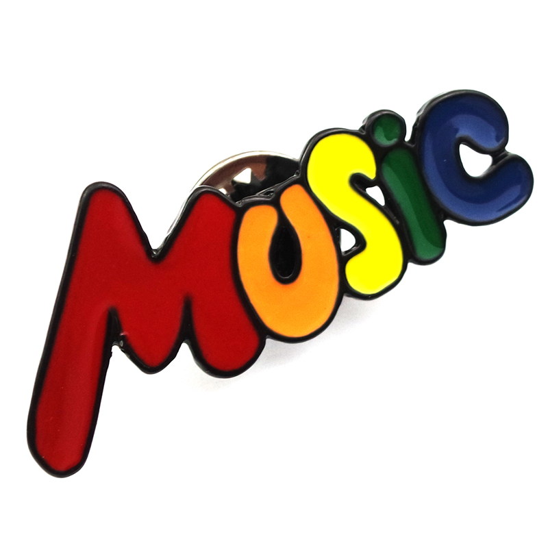 Hotsale Custom  Enamel Music Lapel Pin