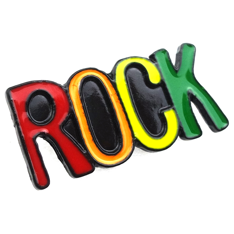 Hotsale Custom  Enamel Rock Lapel Pin