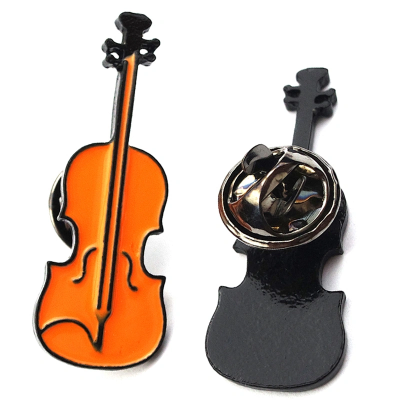 Hotsale Custom  Enamel Violin Lapel Pin