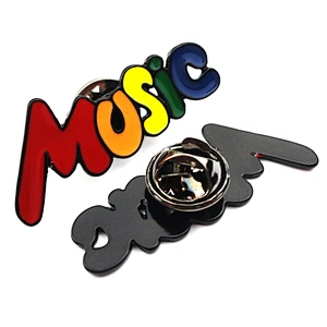 Hotsale Custom  Enamel Music Lapel Pin