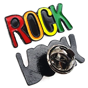 Hotsale Custom  Enamel Rock Lapel Pin