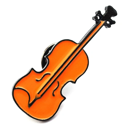 Hotsale Custom  Enamel Violin Lapel Pin