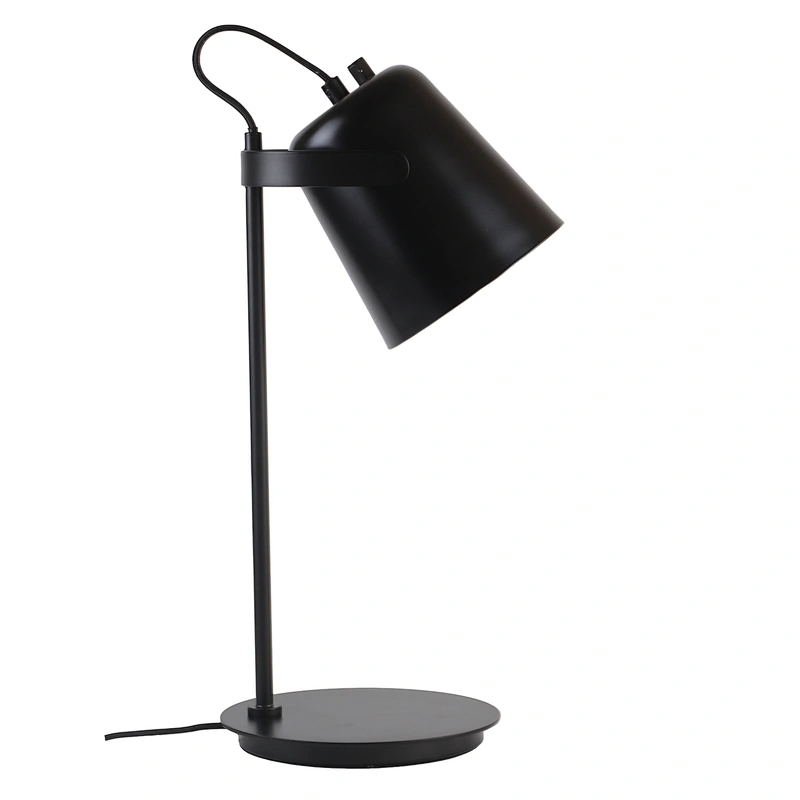 Double shades metal table lamp