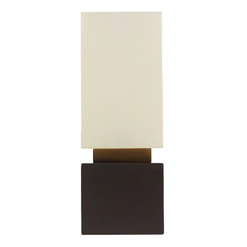 Linen acrylic shade wall lamp