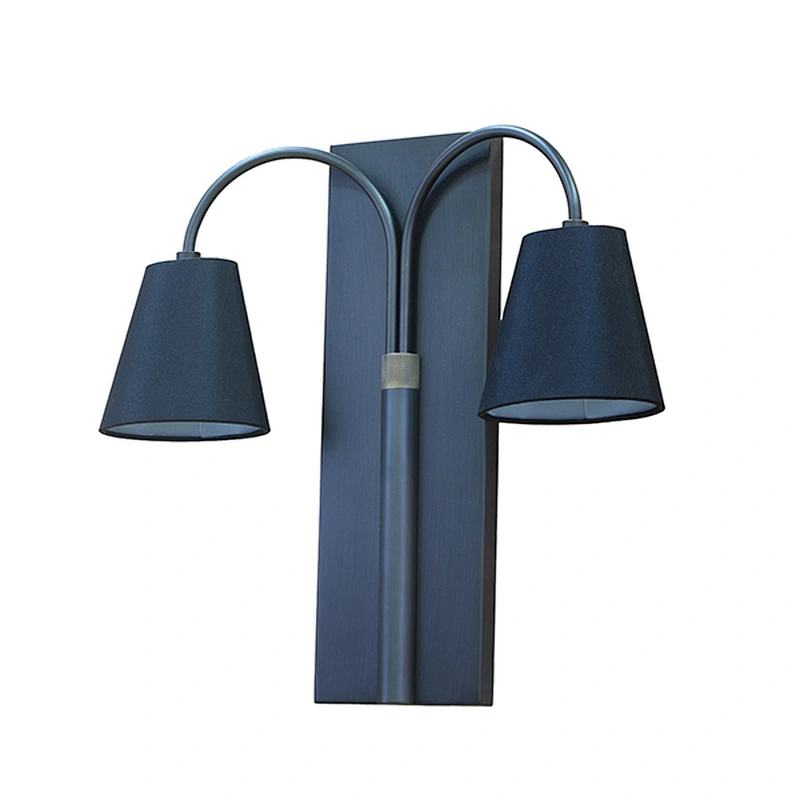Mini shades and dark bronze metal wall lamp
