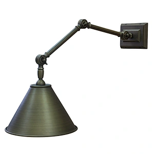 Custom hand painted bronze adjustable metal lamp arms wall lamp