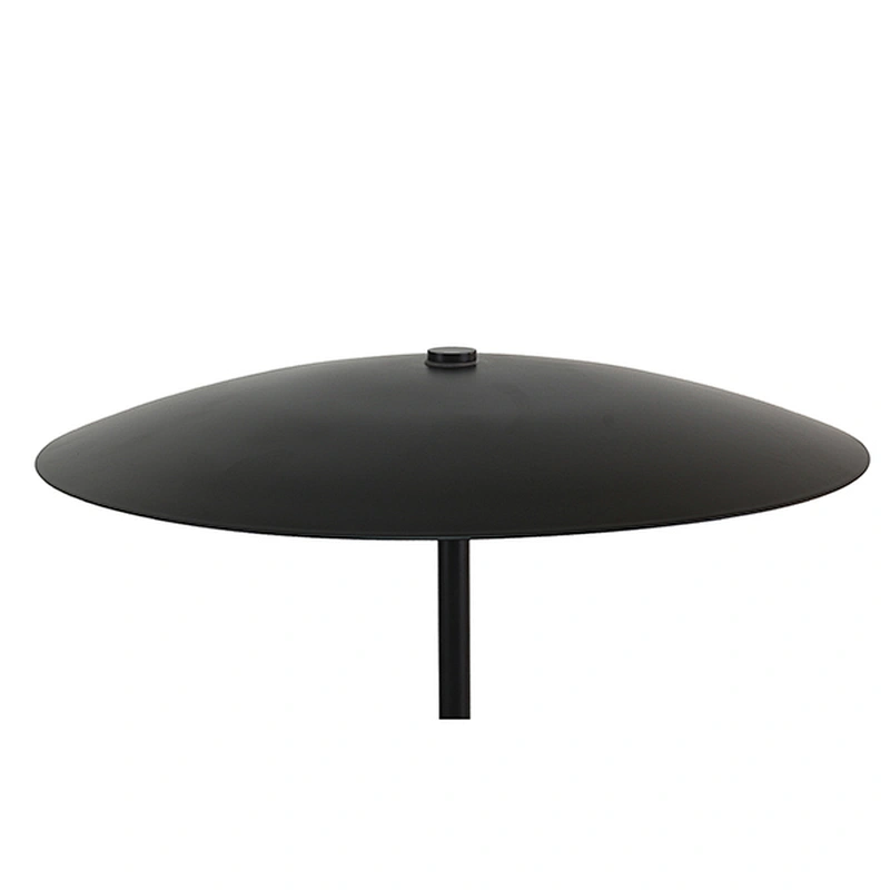 FW-fruitwood finish round metal LED table lamp