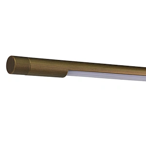 Adjustable antique brass metal LED table lamp