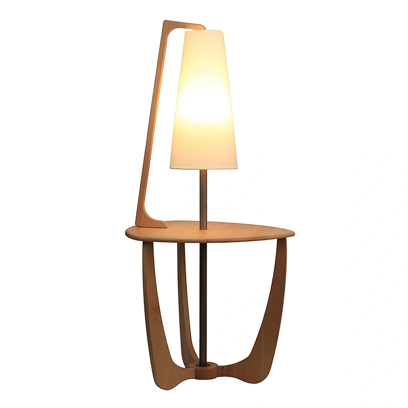 Wooden tea table lamp