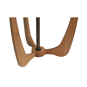 Wooden tea table lamp