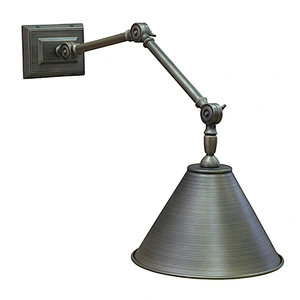 Custom hand painted bronze adjustable metal lamp arms wall lamp