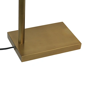 Antique brass metal floor lamp