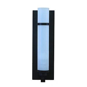 Medium bronze lamp body and acrylic shade wall lamp