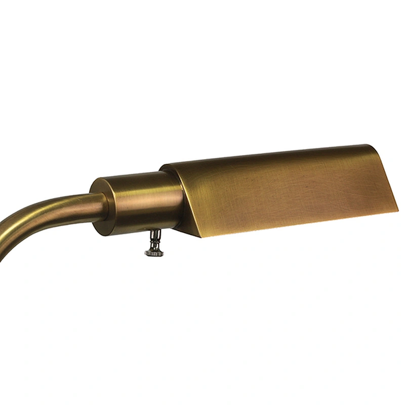 Antique brass metal floor lamp