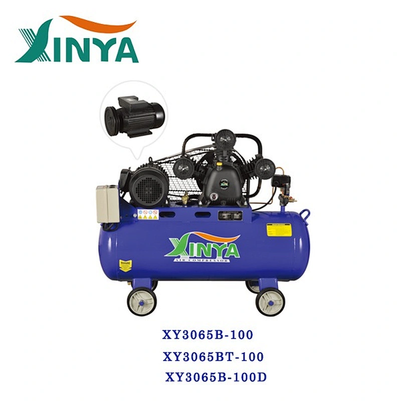 XINYA 3 pistons single phase motor 230V belt driven air compressor  (XY3065B-100D)