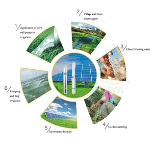 XINYA high head solar pump for clean water (3SPSC6/145-D216/1800)