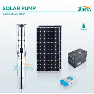 XINYA China DC 1KW submersible solar pump for clean water (3SPSC4.5/95-D72/1000)