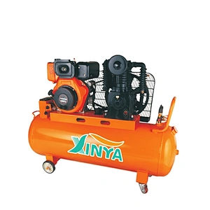 XINYA 10hp 7.5KW portable diesel power belt driven air compressor for sale 200L  (XY1105T-200C)
