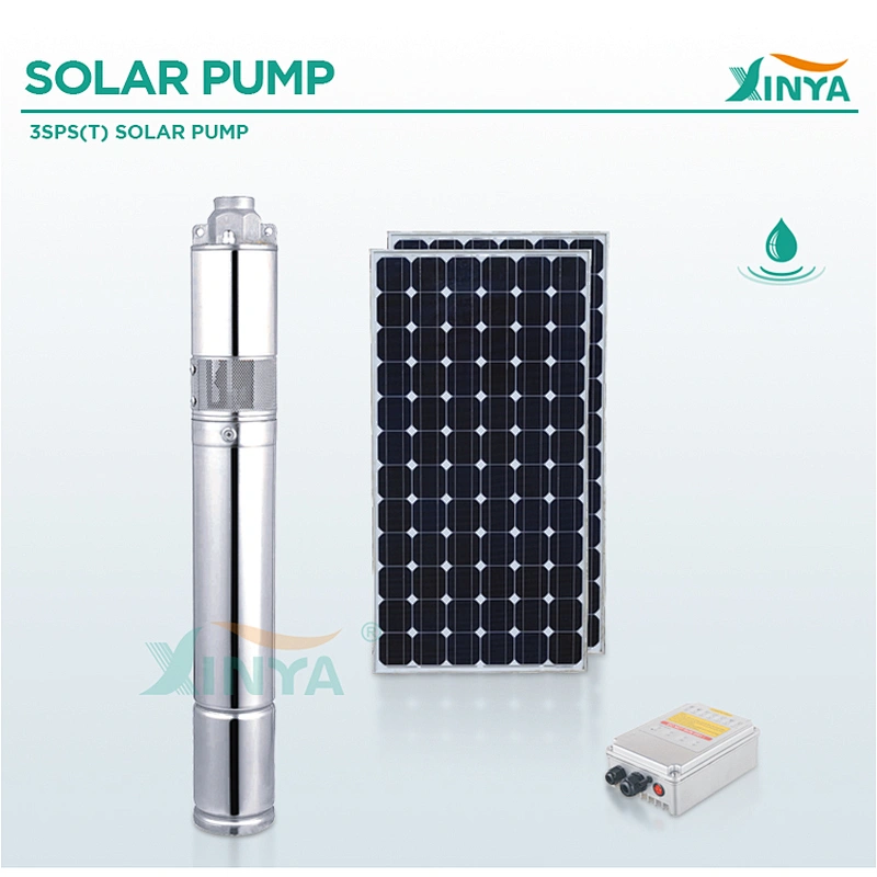 XINYA 3 inch 48V DC screw submerged pumps solar water pump for agriculture (3SPST2.3/80-D48/750)