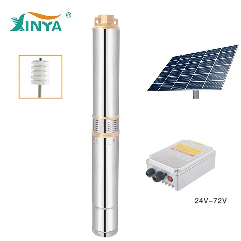 XINYA DC cheap pumps submersible solar pump for clean water (3SPC4.5/55-D48/600)