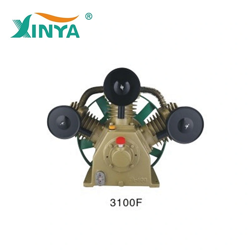 XINYA 11KW 15hp 100mm 3-cylinder belt driven air compressor pump cylinder head (XY3100F)
