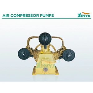 XINYA 3 pistons 2 stages portable small belt driven air compressor on wheel 100L  (XY3065CT-100)