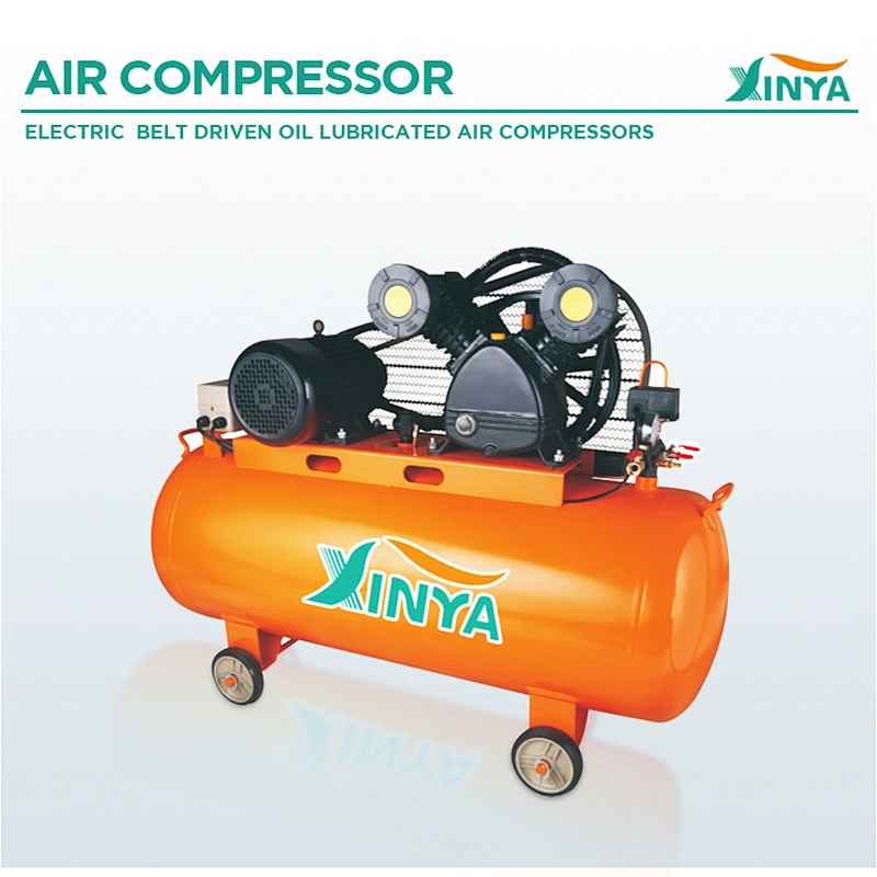 XINYA 5.5hp piston single phase 230v portable 600l/min belt driven air compressor (XY2090A-150D)