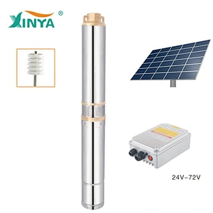 XINYA DC cheap plastic impeller solar pump for clean water (3SPC5.5/115-D72/1300)