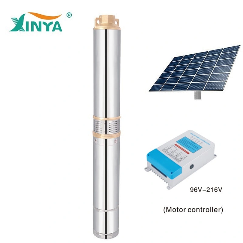 XINYA DC cheap pumps submersible solar pump for clean water (3SPC6/180-D216/2200)