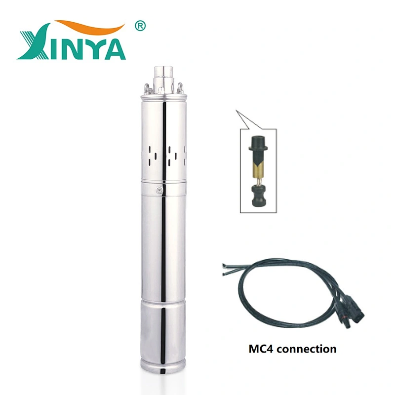 XINYA 3 inch 48V DC submerged pumps solar water pump for agriculture (3SES2.3/75-D48/600)