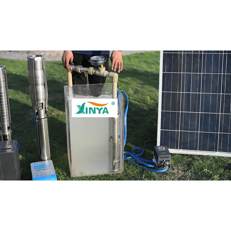 XINYA China DC 1KW submersible solar pump for clean water (3SPSC4.5/95-D72/1000)