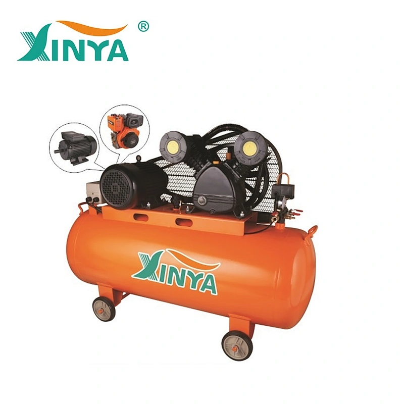 XINYA 5.5hp 2piston portable 600l/min belt driven air air compressor with 150l air tank  (XY2080A-150)