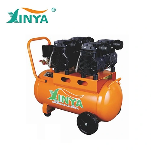 XINYA 8bar 50L 2 motor 380V silent oil free air compressors for textile industry (XY2-3850)