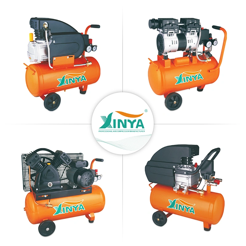 XINYA 50L oil lubricated 1.5kw electric portable piston air compressor manufacturer for spray paint (XYFL50)