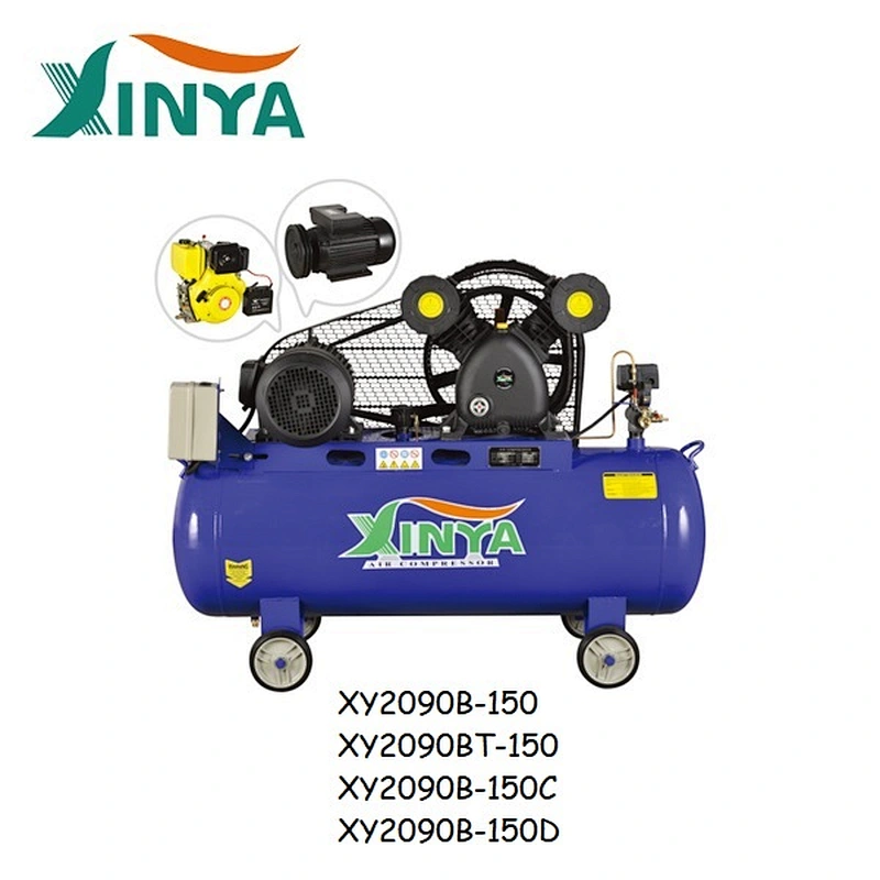 XINYA 90mm 2 piston double cylinder head driven air compressor (XY2090B)