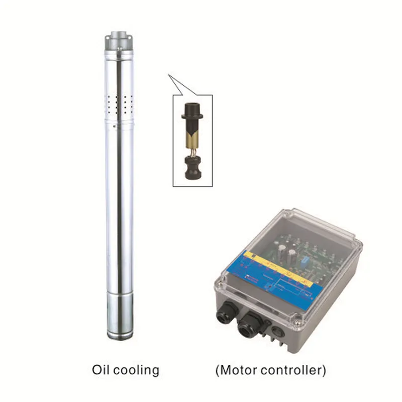 XINYA DC brushless screw submersible 2SPS 24V mini solar  pump  for irrigation