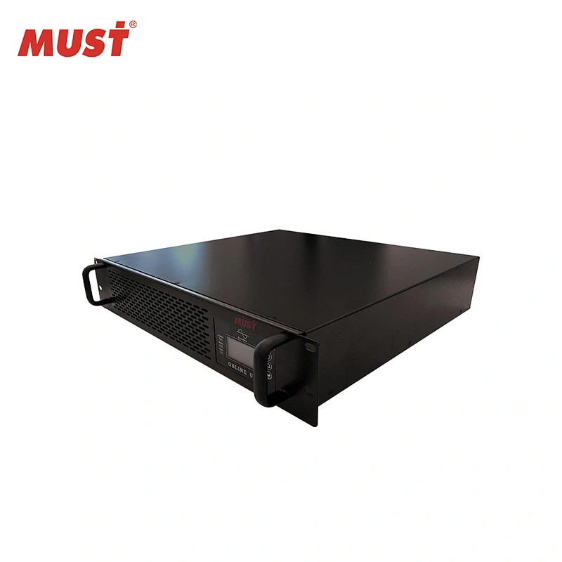 желідегі UPS MUST uninterrupted power supply ups 1000w 1000va 900w with 2pcs battery inside 3U online UPS inversor  onduleur