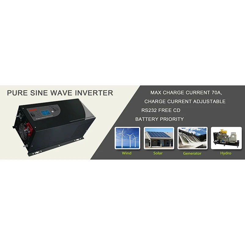 Low Frequency Solar Power Inverter with Charger (1KW/2KW/3KW/5KW/6KW) DC AC Inwerter