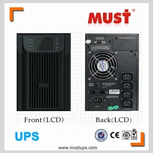 Must best supplier MUST High frequency LCD IGBT uninterruptible power supply 3KVA UPS
