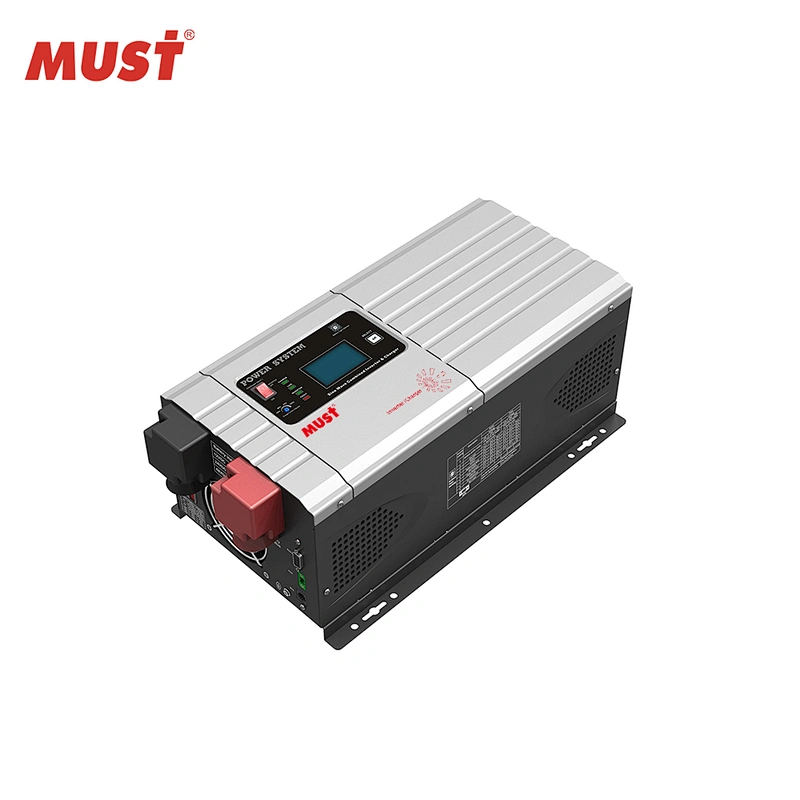 MUST Shenzhen factory Low frequency off grid power inverter 6000w 24v 48v  pure sine wave inverter