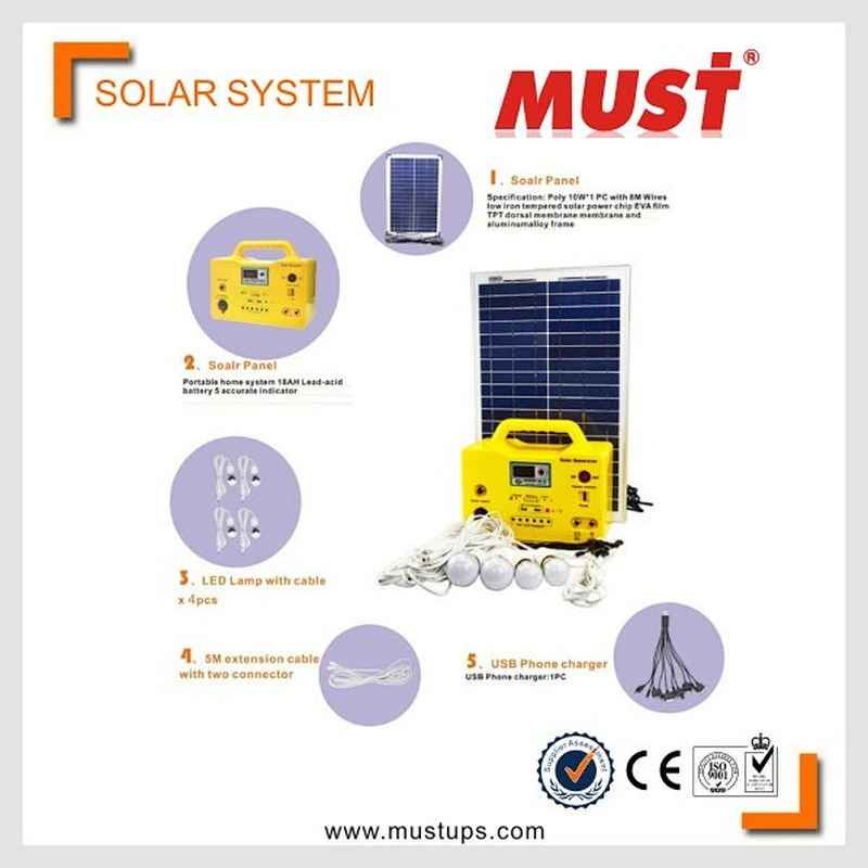 10W Mini Solar Camping System with Solar Power Fans, Solar Lights and Solar Panels