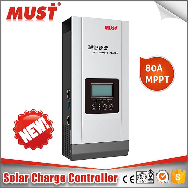 MUST Brand PC16-8015F 80A 12V 24V 48V Voltage auto work MPPT solar charge controller