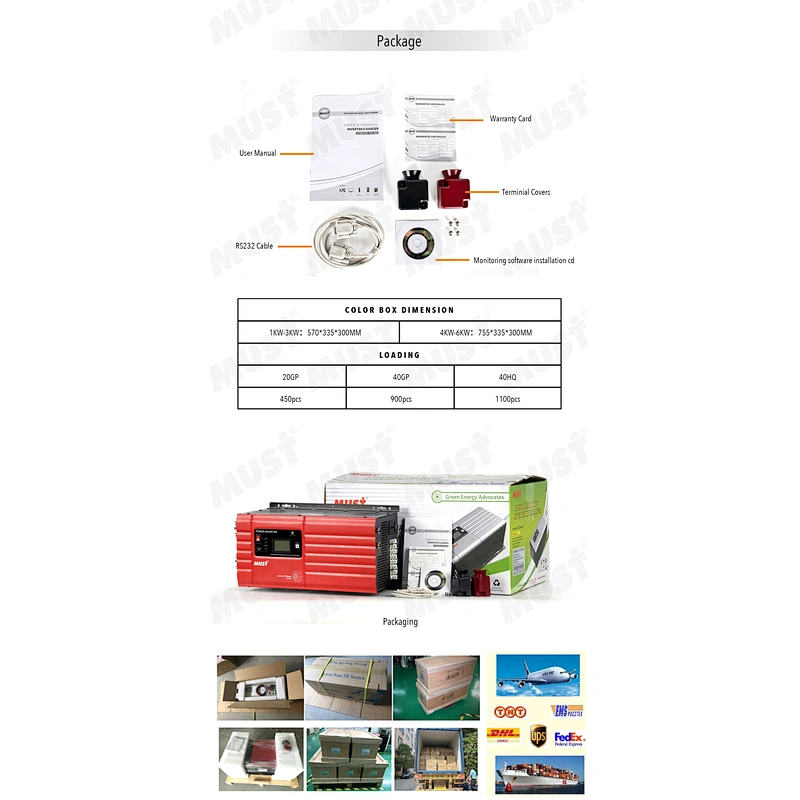The best selling pure sine wave 2000W 72v dc to ac inverter