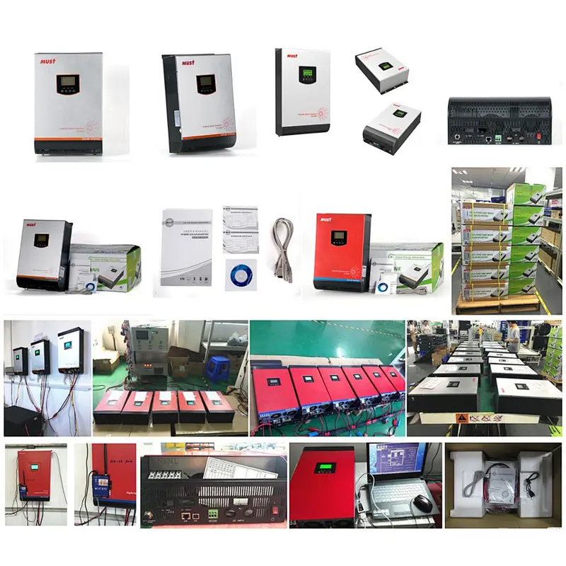 Solar Inverter + Solar Charge Controller + Batteries (10kW capacity)