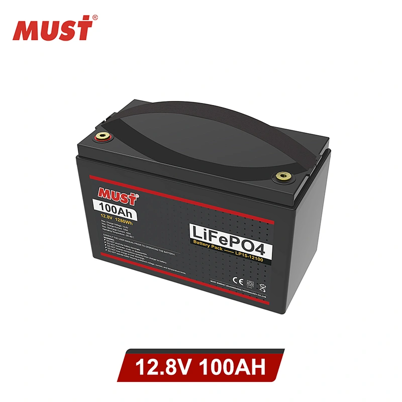 MUST 100ah 12v lifepo4 deep cycle battery Lithium Ion Battery 100ah 200ah Lithium Ion Batteries price