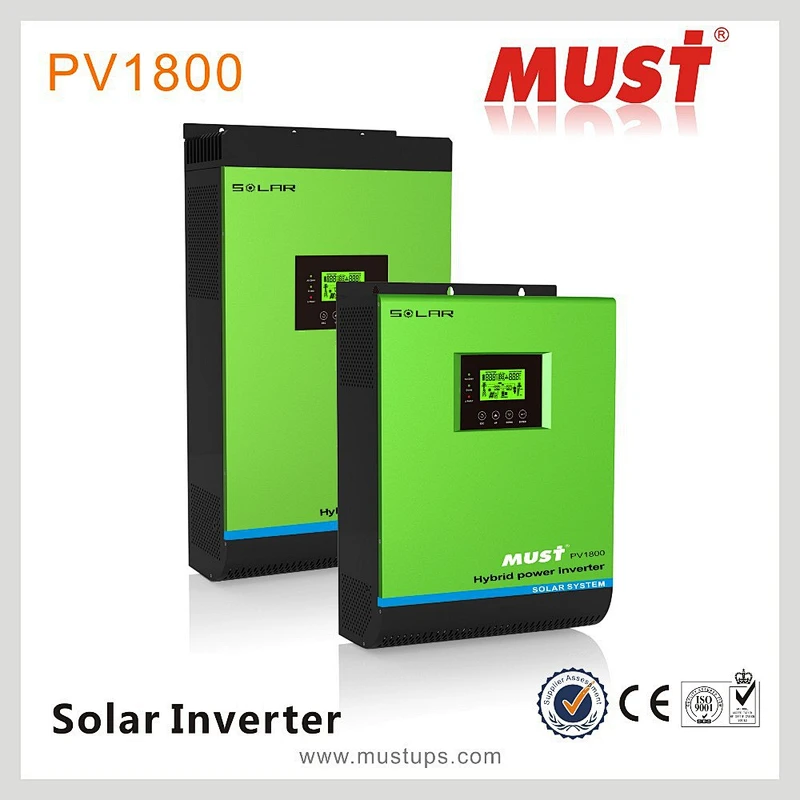 MUST PV1800 Lowest Price solar inverter with battery 3kva
