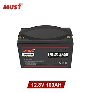 MUST 100ah 12v lifepo4 deep cycle battery Lithium Ion Battery 100ah 200ah Lithium Ion Batteries price