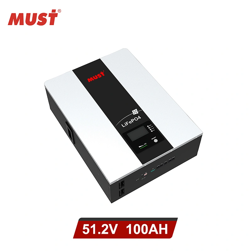 MUST Lithium Battery 24V 48V 50AH 100AH 200AH for Solar System Application 200 amp hour lithium ion battery